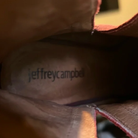 Jeffrey Campbell Oath Suede Croc Ankle Boots - Picture 14 of 14